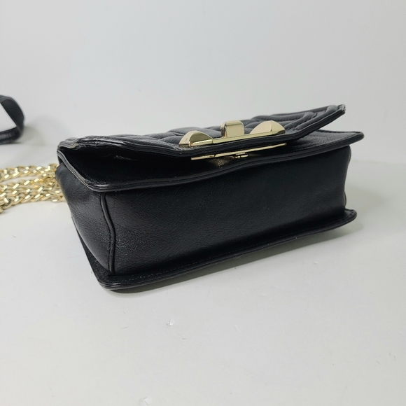 Rebecca Minkoff Love Mini Black Quilted Crossbody Bag - Picture 7 of 16